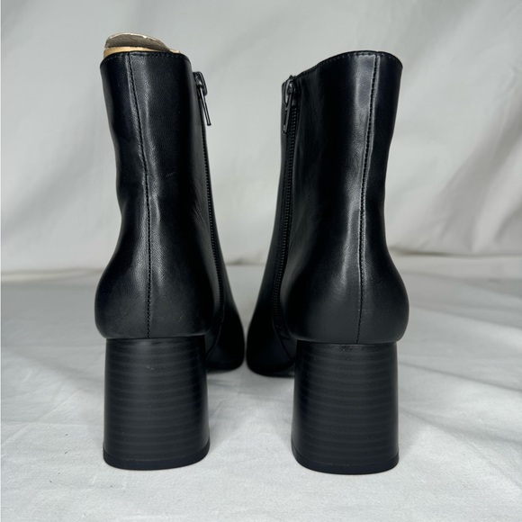 I.N.C international Concepts Black dashal Leather Ankle Boots 5M - Picture 4 of 5